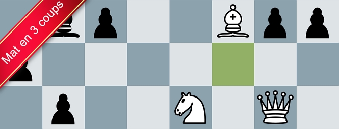 Entrainement tactique aux échecs Mat en 3 coups